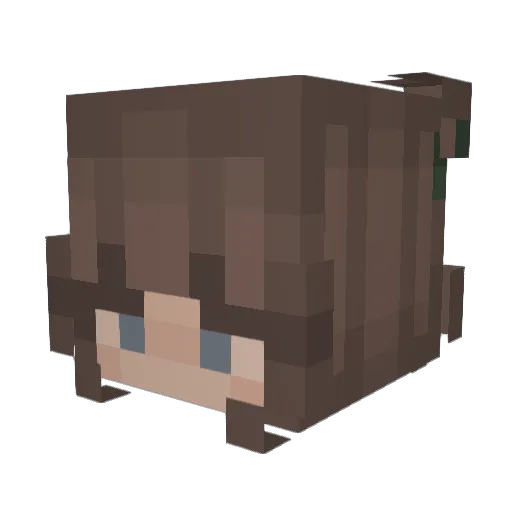 RottenGiggles Minecraft avatar head, 3D render