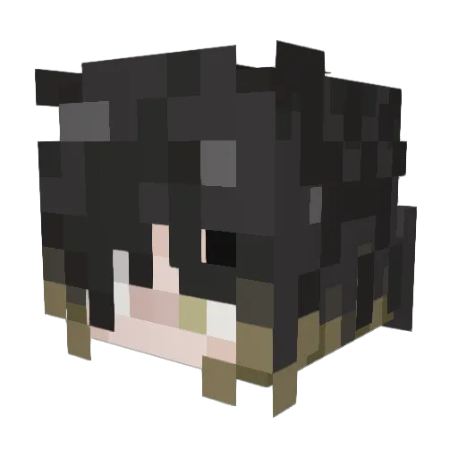 RottenGt Minecraft avatar head, 3D render