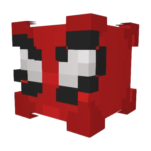 RottenHole Minecraft avatar head, 3D render