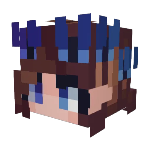 RottenSoap Minecraft avatar head, 3D render
