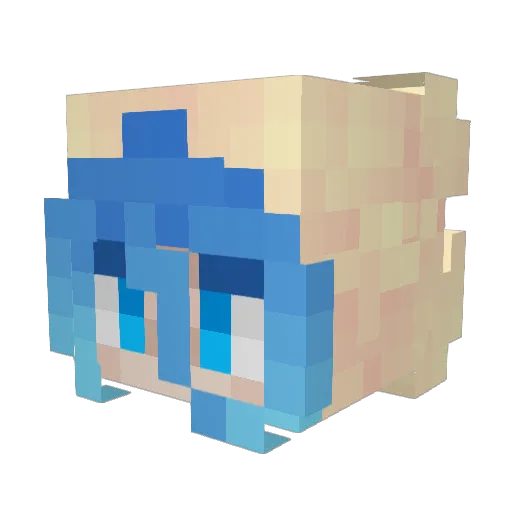 Rotten_Ghoost Minecraft avatar head, 3D render