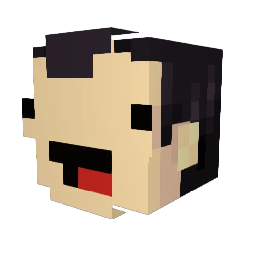 Rotten_Robby Minecraft avatar head, 3D render