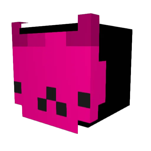 Rottetrotte Minecraft avatar head, 3D render