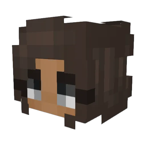RottonPumpkin Minecraft avatar head, 3D render