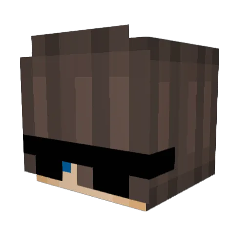 RotzLuemmel Minecraft avatar head, 3D render