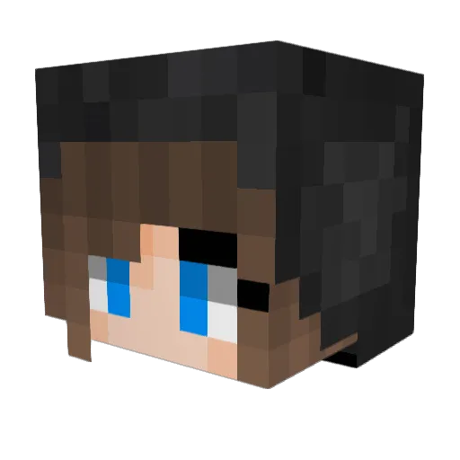 Roudoud Minecraft avatar head, 3D render