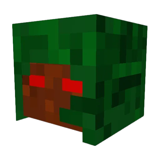 Rougarou420 Minecraft avatar head, 3D render