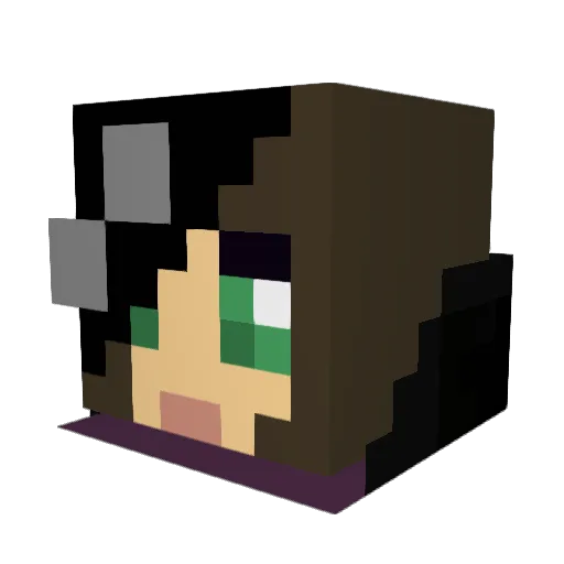 Rouge1991 Minecraft avatar head, 3D render