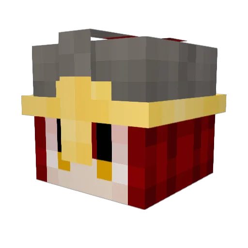 Rouge_Grenade Minecraft avatar head, 3D render