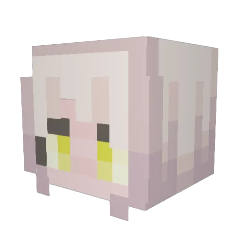 RoughMC Minecraft avatar head, 3D render