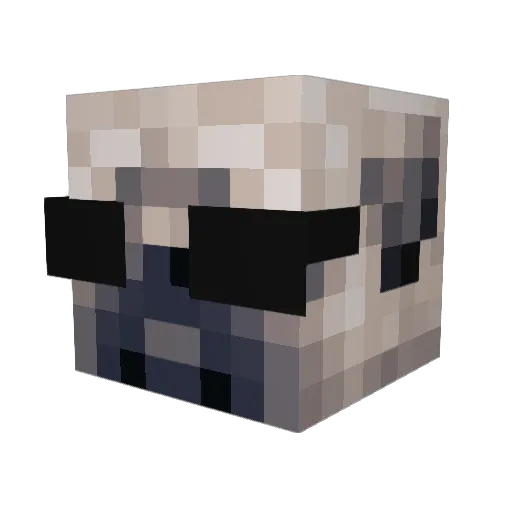 Rough_Kun Minecraft avatar head, 3D render