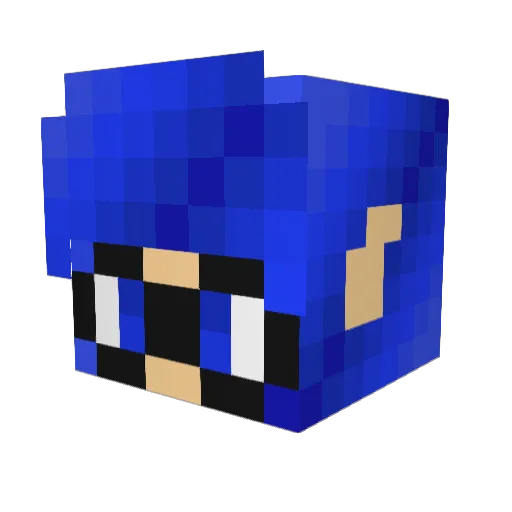 RoughhouseRavens Minecraft avatar head, 3D render