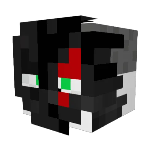 Roughnecks21 Minecraft avatar head, 3D render