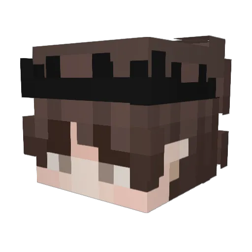 Roun_5 Minecraft avatar head, 3D render