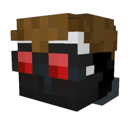 Roundfight Minecraft avatar head, 3D render