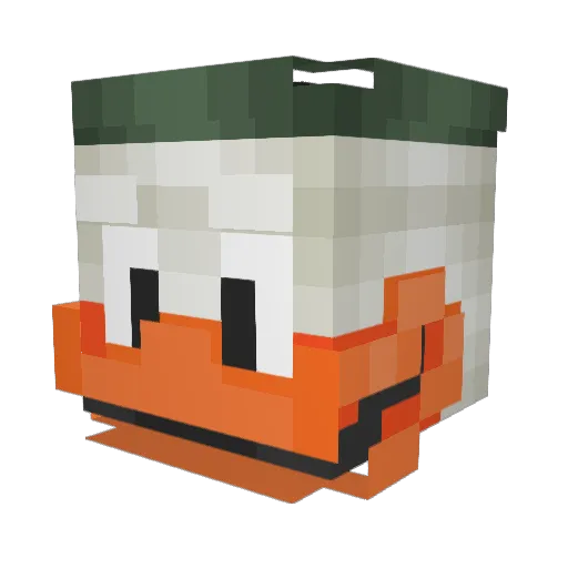 RoundsAP Minecraft avatar head, 3D render