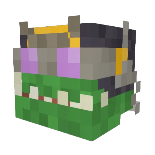 Roup5905 Minecraft avatar head, 3D render
