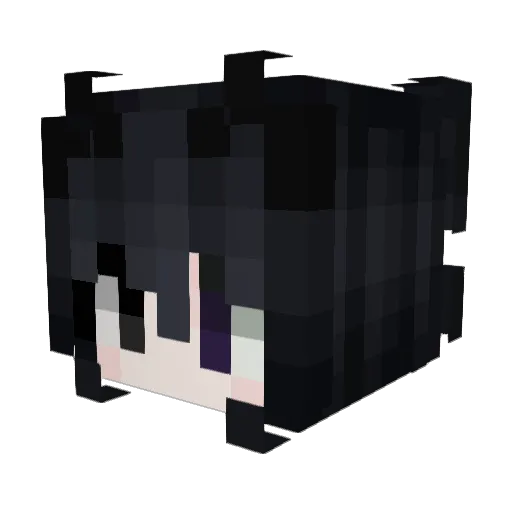 Rourourourousss Minecraft avatar head, 3D render