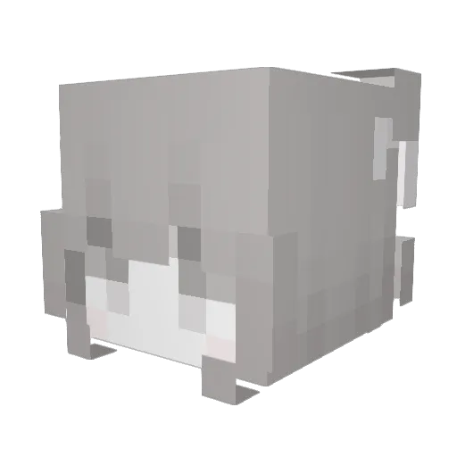 Rouseyyyy Minecraft avatar head, 3D render