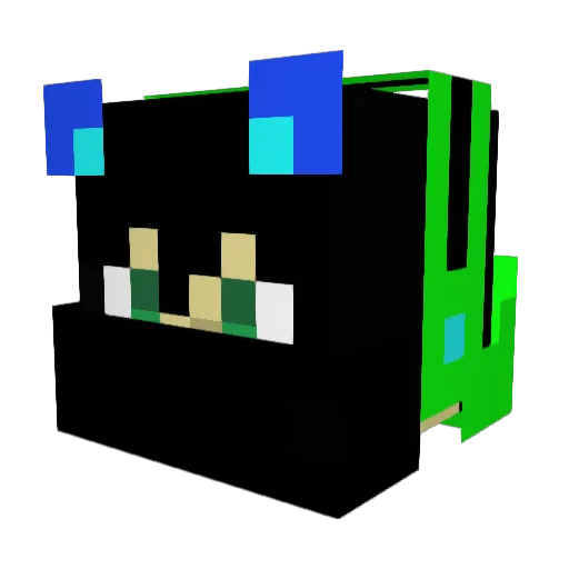 RousseauZ Minecraft avatar head, 3D render