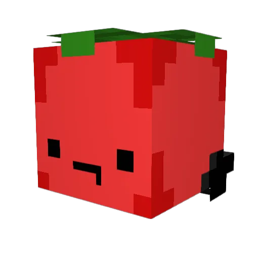Rousskin Minecraft avatar head, 3D render