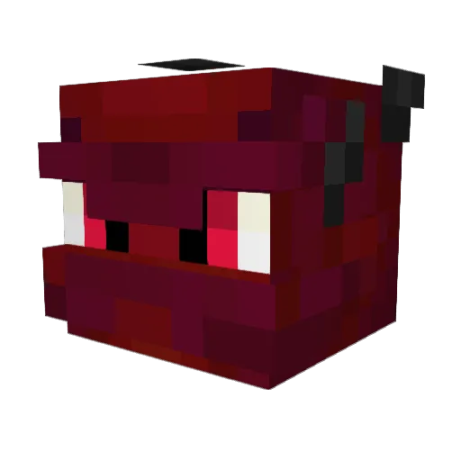 Roustang Minecraft avatar head, 3D render
