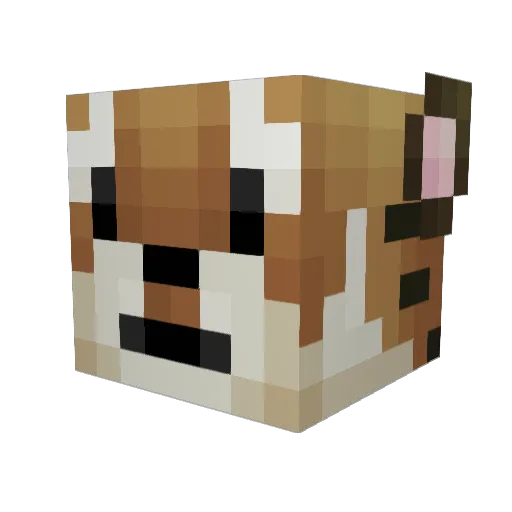 Route66MPC Minecraft avatar head, 3D render