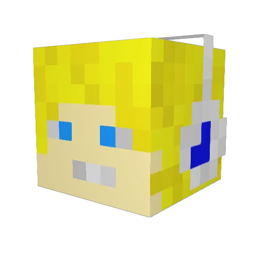 Routerunner Minecraft avatar head, 3D render