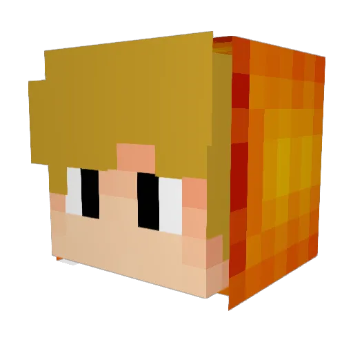 Rouven09 Minecraft avatar head, 3D render