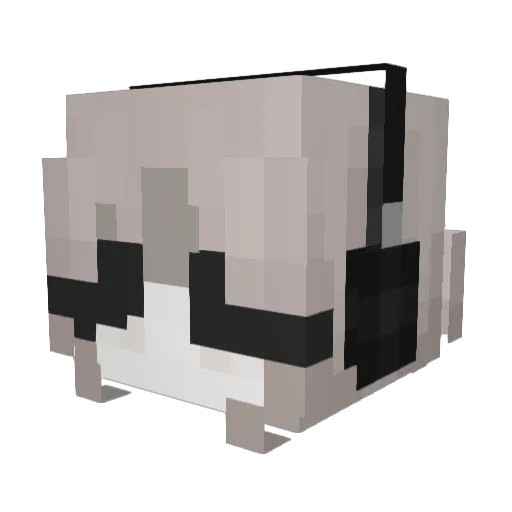 RouxBecca Minecraft avatar head, 3D render