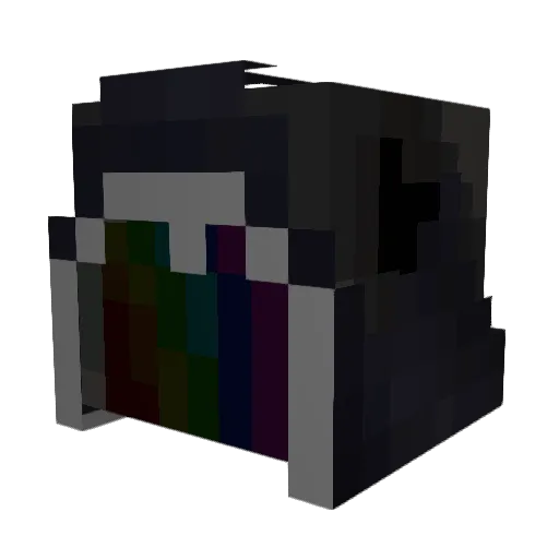 Rouzeki_ Minecraft avatar head, 3D render