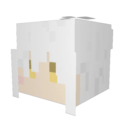 Rova68 Minecraft avatar head, 3D render