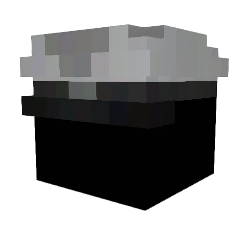 Rovair Minecraft avatar head, 3D render