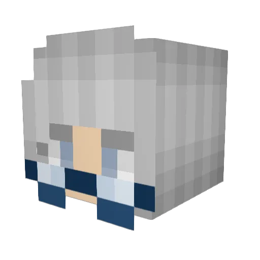 Rovende_Oma Minecraft avatar head, 3D render