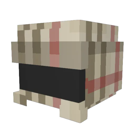 Rover087 Minecraft avatar head, 3D render