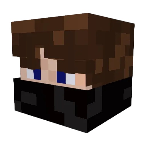 Rover97 Minecraft avatar head, 3D render