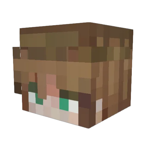 RoverIce Minecraft avatar head, 3D render