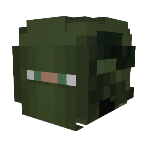 RoverTover109 Minecraft avatar head, 3D render
