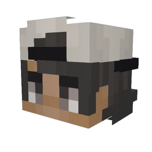 Rovx Minecraft avatar head, 3D render
