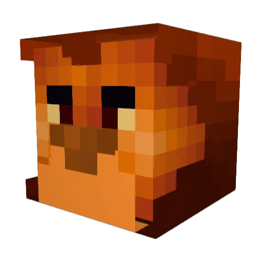 RowBoze Minecraft avatar head, 3D render