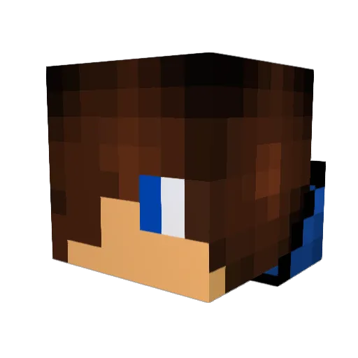 Rowan2002 Minecraft avatar head, 3D render