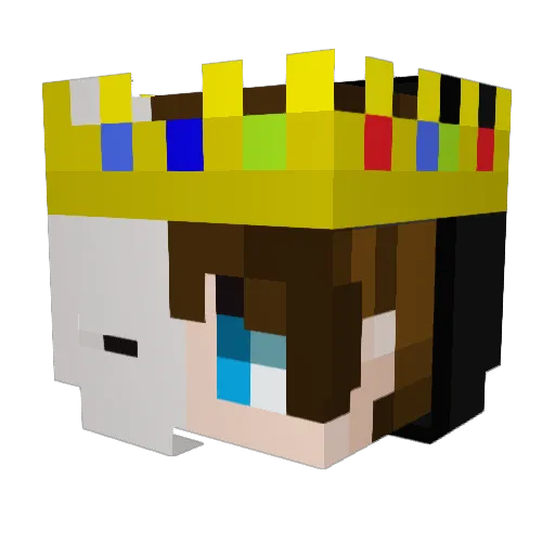Rowan_Doggy Minecraft avatar head, 3D render