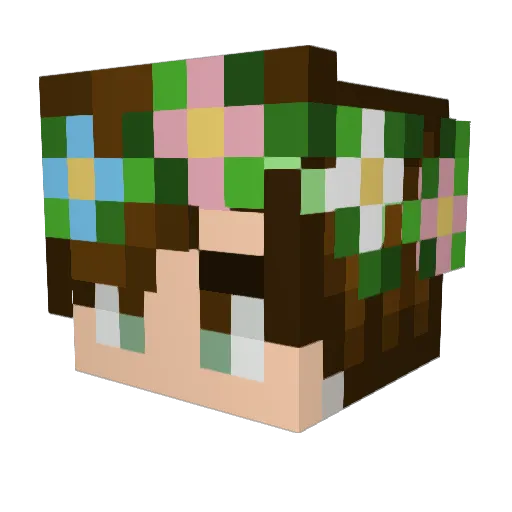 Rowan_Jean Minecraft avatar head, 3D render
