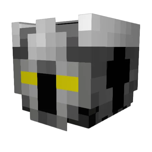 Rowan_K Minecraft avatar head, 3D render