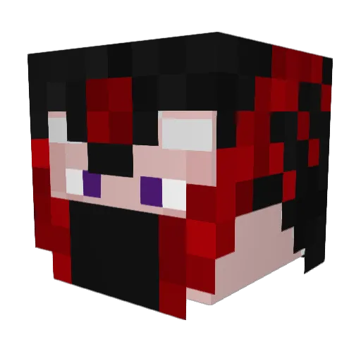 RowdyNate Minecraft avatar head, 3D render