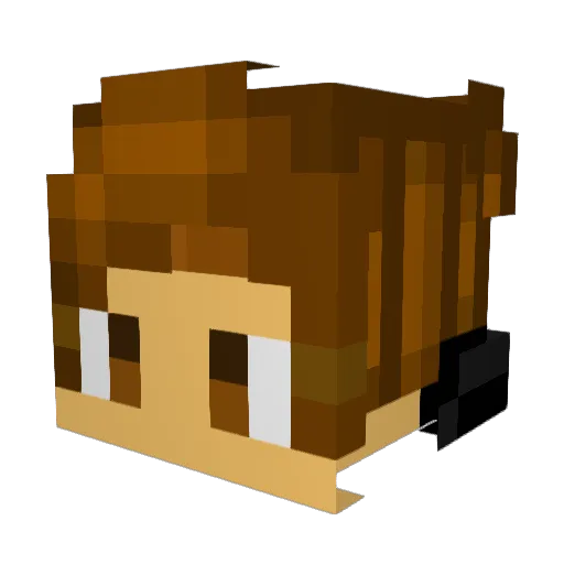 Rowe23 Minecraft avatar head, 3D render