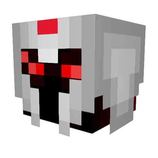 Rowealth Minecraft avatar head, 3D render