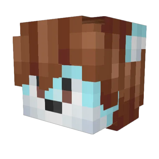 RowelKung Minecraft avatar head, 3D render