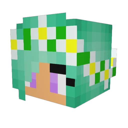 Rowen_xoxo Minecraft avatar head, 3D render