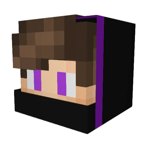 Rowie_47 Minecraft avatar head, 3D render